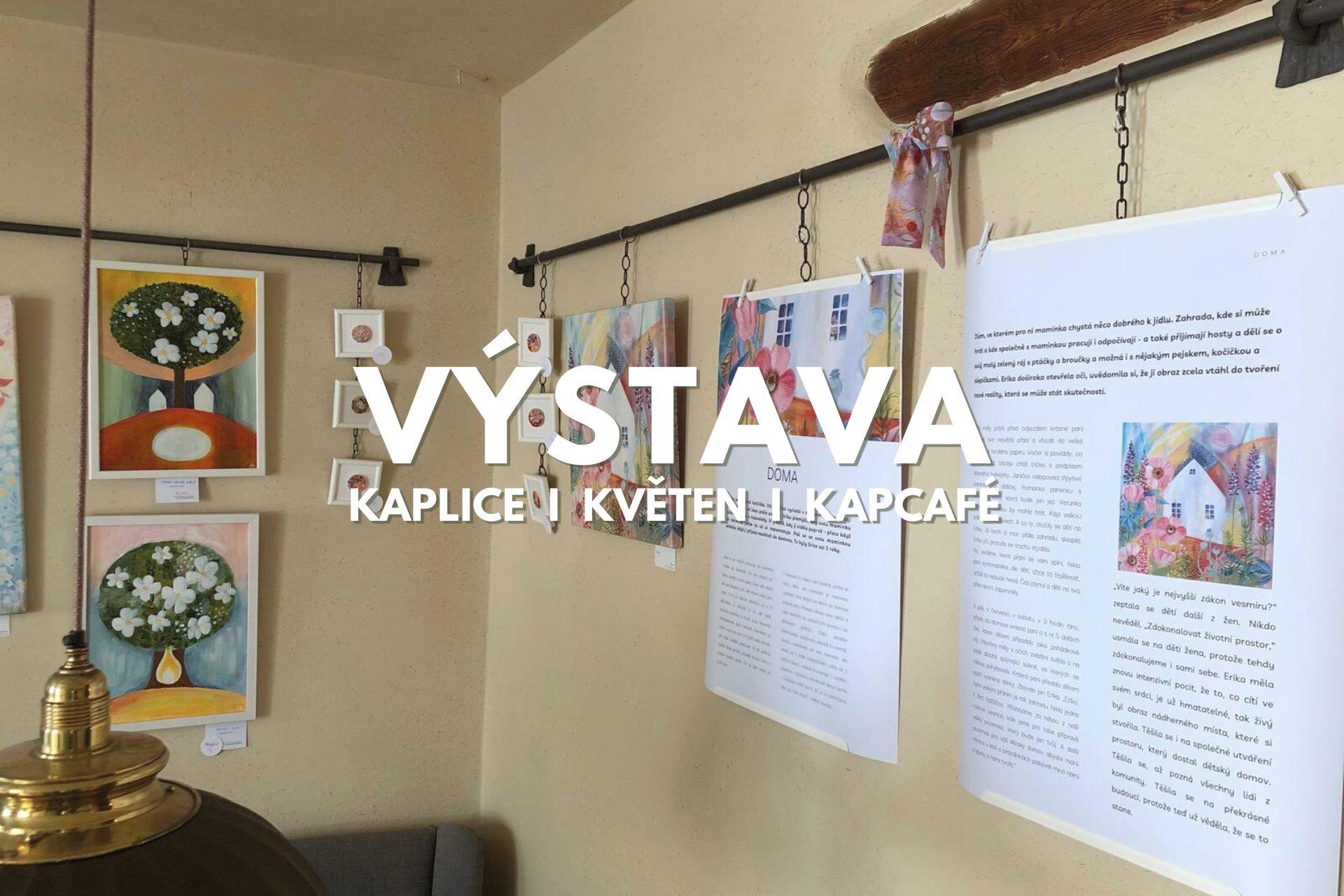 Výstava obrazů Kaplice Kapcafé