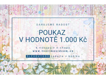 Dárkový poukaz v hodnotě 1000 Kč