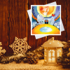 Vanoce zvestovani tvorime srdcem irena kovarova feng shui obraz obrazek 21x21cm (4)