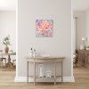 Tajemstvi ruzove studanky platno na vnitrnim ramu 40x40 tvorime srdcem irena kovarova feng shui darek radost bydleni (1)