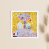 Veselé Vánoce tvorime srdcem irena kovarova feng shui obraz obrazek 21x21cm (10)