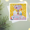 Veselé Vánoce tvorime srdcem irena kovarova feng shui obraz obrazek 21x21cm (2)