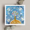 Pani Zima vypravi tvorime srdcem irena kovarova feng shui obraz obrazek 21x21cm (14)