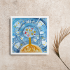 Pani Zima vypravi tvorime srdcem irena kovarova feng shui obraz obrazek 21x21cm