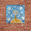 Pani Zima vypravi Platno na vnitrnim ramu tvorime srdcem irena kovarova feng shui obraz platno 40x40cm (15)