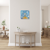 Pani Zima vypravi Platno na vnitrnim ramu tvorime srdcem irena kovarova feng shui obraz platno 40x40cm (4)