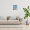 Pani Zima vypravi Platno na vnitrnim ramu tvorime srdcem irena kovarova feng shui obraz platno 40x40cm (6)