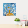 Pani Zima vypravi Platno na vnitrnim ramu tvorime srdcem irena kovarova feng shui obraz platno 40x40cm (8)