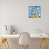 Pani Zima vypravi Platno na vnitrnim ramu tvorime srdcem irena kovarova feng shui obraz platno 40x40cm (9)