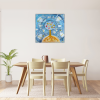 Pani Zima vypravi Platno na vnitrnim ramu tvorime srdcem irena kovarova feng shui obraz platno 60x60cm (4)