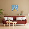 Pani Zima vypravi Platno na vnitrnim ramu tvorime srdcem irena kovarova feng shui obraz platno 60x60cm (7)