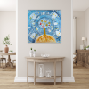 Pani Zima vypravi Platno na vnitrnim ramu tvorime srdcem irena kovarova feng shui obraz platno 90x90cm (3)