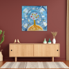 Pani Zima vypravi Platno na vnitrnim ramu tvorime srdcem irena kovarova feng shui obraz platno 90x90cm (4)