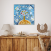 Pani Zima vypravi Platno na vnitrnim ramu tvorime srdcem irena kovarova feng shui obraz platno 90x90cm (9)