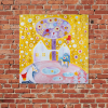 Vesele Vanoce Platno na vnitrnim ramu tvorime srdcem irena kovarova feng shui obraz platno 40x40cm (15)
