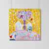 Vesele Vanoce Platno na vnitrnim ramu tvorime srdcem irena kovarova feng shui obraz platno 40x40cm (2)