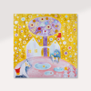 Vesele Vanoce Platno na vnitrnim ramu tvorime srdcem irena kovarova feng shui obraz platno 40x40cm (3)
