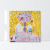 Vesele Vanoce Platno na vnitrnim ramu tvorime srdcem irena kovarova feng shui obraz platno 40x40cm (7)