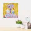 Vesele Vanoce Platno na vnitrnim ramu tvorime srdcem irena kovarova feng shui obraz platno 40x40cm (8)