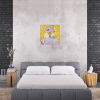 Vesele Vanoce Platno na vnitrnim ramu tvorime srdcem irena kovarova feng shui obraz platno 60x60cm (13)