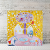 Vesele Vanoce Platno na vnitrnim ramu tvorime srdcem irena kovarova feng shui obraz platno 60x60cm